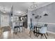 Chic dining area with elegant lighting and comfortable seating at 4791 Arco Ln, North Charleston, SC 29418