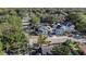 Beautiful aerial view of neighborhood homes on tree-lined streets in this desirable area at 519 Bank St, Mount Pleasant, SC 29464
