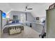 Bright bedroom featuring two beds, ceiling fan, and cozy carpet at 544 Beverly Dr, Summerville, SC 29485