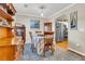 Dining room with hardwood floors, view of kitchen, and elegant decor at 544 Beverly Dr, Summerville, SC 29485