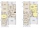 Two unique detailed floor plans that both feature 3-4 bedrooms, 2 full baths, and a 2-car garage at 640 Cottage Landing Drive, Summerville, SC 29485
