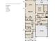 Detailed floor plan featuring 3-4 bedrooms, 2 full baths, 2-car garage, and an open kitchen and Gathering area at 640 Cottage Landing Drive, Summerville, SC 29485