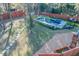 Backyard featuring a private in-ground pool, a spa, and manicured landscaping at 676 Sterling Dr, Charleston, SC 29412