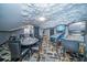 Attic game room with custom ceiling, poker table, games and drink station at 676 Sterling Dr, Charleston, SC 29412