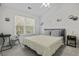 Cozy bedroom with a neutral color palette, large window, and stylish decor at 7900 Shadow Oak Dr Dr, North Charleston, SC 29406