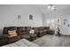 Spacious living room with vaulted ceilings, hardwood floors and lots of natural light at 7900 Shadow Oak Dr Dr, North Charleston, SC 29406