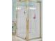 Walk-in shower with gold frame at 8656 Laurel Grove Ln, North Charleston, SC 29420