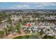 Aerial view of community with pond at 8957 N Red Maple Cir, Summerville, SC 29485
