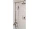 Elegant shower with intricate plumbing fixture and accent tile detail at 11 Church St, Charleston, SC 29401