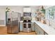 Kitchen featuring stainless steel appliances, white countertops, and lots of natural light at 1149 Oxbow Dr, Charleston, SC 29412