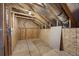 Unfinished attic featuring wood frame and exposed mechanical components at 144 Clark Ln, Summerville, SC 29483