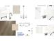 Modern farmhouse design package featuring luxury finishings for the kitchen and bathrooms at 231 Abercom Place Dr, Moncks Corner, SC 29461
