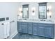 Bathroom with double vanity, marble countertops, and sleek black fixtures at 245 Seven Farms Dr # 330, Charleston, SC 29492