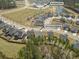Aerial view of the home and community, showing its location near a pool and other neighborhood amenities at 4316 Cotton Flat Rd, Summerville, SC 29485