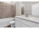 Bathroom featuring stylish tile work, modern fixtures, and a bright vanity at 810 Gentle Breeze Dr, Summerville, SC 29486