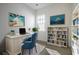Bright home office with modern decor, comfortable seating, and ample natural light at 810 Gentle Breeze Dr, Summerville, SC 29486