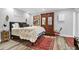 Basement bedroom featuring a bed, wardrobe, and laminate floors at 886 White Point Blvd, Charleston, SC 29412