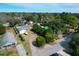 Aerial view showing the property's layout, including houses, driveways, and green spaces at 1328 Erckmann Dr, Mount Pleasant, SC 29464