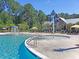 Outdoor pool with water features and seating at 1556 Cranes Nest Rd, Mount Pleasant, SC 29466