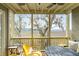 Inviting covered porch features comfortable seating and scenic views of the surrounding marshland at 2119 Landfall Way, Seabrook Island, SC 29455