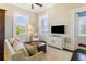 Bright living room with comfortable seating, large windows, and stylish decor for a welcoming atmosphere at 214 Calhoun St # 5, Charleston, SC 29401