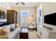 Bright living room with comfortable seating, large windows, and stylish decor for a welcoming atmosphere at 214 Calhoun St # 5, Charleston, SC 29401