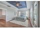 Bedroom with a tray ceiling, and a ceiling fan at 2506 Gatewood St, Charleston, SC 29492
