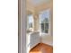 Bright bathroom with marble countertop, hardwood floors, and window view at 26 Saturday Rd, Mount Pleasant, SC 29464