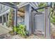 Exterior view features outdoor shower, hammock, and tropical landscaping at 4000 Cameron Blvd, Isle of Palms, SC 29451