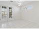 Dining area features tile floor and a double glass paneled door at 4850 Habersham Ln, Summerville, SC 29485