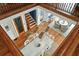Overhead view of a formal dining area with stylish furniture and open floor plan at 511 W Ashley Ave, Folly Beach, SC 29439