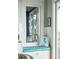 Comfortable window seat nook with seahorse pillow and ocean views at 511 W Ashley Ave, Folly Beach, SC 29439