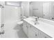 Clean bathroom with tiled floors, vanity sink, and a shower-tub combo with bright lighting at 5509 Copper Trce, North Charleston, SC 29418