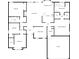 Detailed floor plan showcasing bedrooms, baths, kitchen, living spaces, and garage layout at 5509 Copper Trce, North Charleston, SC 29418