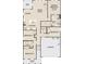 Floor plan of the home shows the layout of the kitchen, Gathering room, bedrooms, bathrooms, and garage at 642 Cottage Landing Dr, Summerville, SC 29485