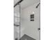 Modern shower with white subway tile, built-in niche, and black hardware at 704 N Godfrey Park Pl, Charleston, SC 29407
