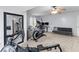 Well-equipped home gym with treadmill, elliptical, and rowing machine at 1164 Out Of Bounds Dr, Summerville, SC 29485