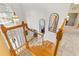 Foyer view with hardwood floors, staircase, and natural light from large windows at 1164 Out Of Bounds Dr, Summerville, SC 29485