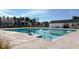 Large community pool with seating and a bath house at 146 Stagecoach Ave, Summerville, SC 29486