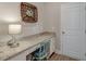 Cozy desk space features a granite countertop, drawers, and stylish chair at 146 Stagecoach Ave, Summerville, SC 29486