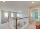 Upstairs hallway with bright windows at 146 Stagecoach Ave, Summerville, SC 29486