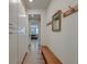 Hallway boasts lots of cabinet storage and a bench at 146 Stagecoach Ave, Summerville, SC 29486