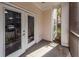 Cozy screened patio offering a relaxing outdoor space with railings and a view of the property at 1755 Central Park Rd # 5107, Charleston, SC 29412