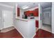 Stylish kitchen with cherry cabinets, stainless steel appliances, and an open design at 1755 Central Park Rd # 5107, Charleston, SC 29412