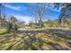 Picturesque front yard featuring a bench and mature trees offering shade and privacy at 1812 Burgess St, Charleston, SC 29412