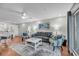 Bright living area with hardwood flooring, modern furnishings and decor at 2017 Long Bend Dr, Seabrook Island, SC 29455