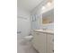 Bathroom with a white vanity, white penny tile flooring, and neutral colored shower at 204 Tram Blvd, Summerville, SC 29486