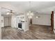 Open-concept living space with a modern kitchen, dining area, and living room at 204 Tram Blvd, Summerville, SC 29486