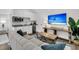 Well-decorated living space with a modern kitchenette and a comfortable sofa at 213 Amberjack Ln, Charleston, SC 29492