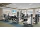 Well-equipped fitness center with state-of-the-art machines and ample natural light at 222 River Martin Ct, Summerville, SC 29483